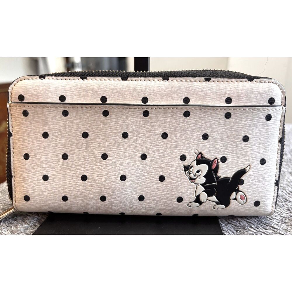 Kate Spade x Disney Minnie Mouse Polka Dot Zip Around Continental Wallet